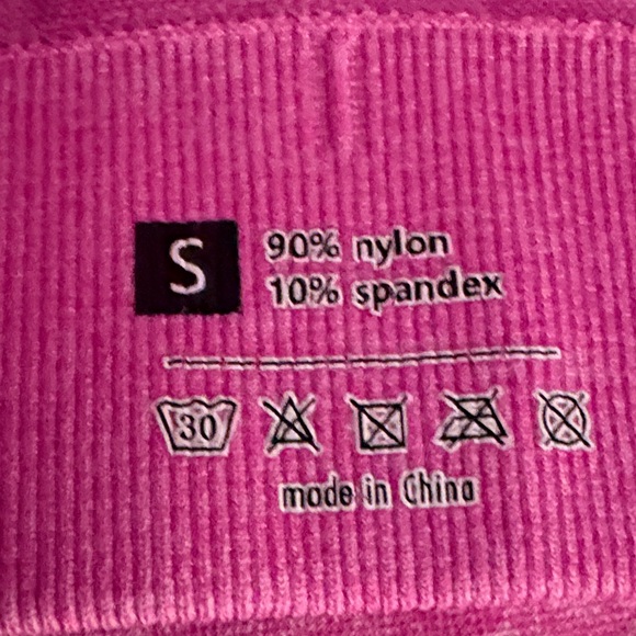 Pink Athletic Crop Top and Shorts Set - Picture 2 of 6